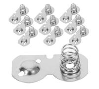 Gatuida 10pcs Nickel Plated Aa Battery Contact Springs DIY Accessories for Stable Power Connection and Negative to Positive Conversion Compact Design for Remote Controls and Electronic