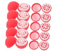 Gatuida 10pcs Pink Lip Balm Sphere Containers with Leakproof Screw Caps Small Lightweight Plastic Holders for Travel and Daily Use Portable Lip Balm Storage for Pocket Handbag
