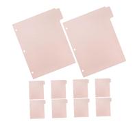 Gatuida 10pcs Plastic Index Dividers with Tabs Pink File Separator for Loose-Leaf Notebooks Journals Planners Organizer Reusable Sturdy Page Inserts for Binder