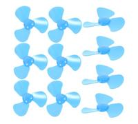 Gatuida 10Pcs Plastic Mini Fan for Motor Tiny Leaves Fan Accessories for School Science Projects Flexible Material for Student Experiments and DIY Exploration