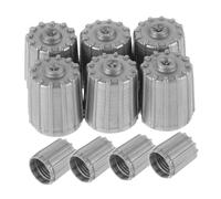 Gatuida 10pcs Plastic Tire Valve Caps with Seal Ring Leakproof Valve Stem Covers for Cars Bikes Motorcycles Trucks Dustproof Caps for Tire Pressure Maintenance