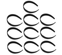 Gatuida 10pcs Pure Color Wide Headbands for Women DIY Hair Hoop Accessories Comfortable Black Head Wraps Scalp-friendly and Strong Hairbands for Stylish Hairstyles