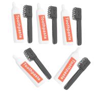 Gatuida 10pcs Resin Charms Mini Toothbrush and Toothpaste Lightweight DIY Crafts for Mini House Decoration Doll Accessories Small Detail Enhancer