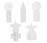 Gatuida 10Pcs Resin Geometrical Sculpture for Sketch Practice Art Learning Tools with Diverse Shapes for Home Office School Decoration and Drawing from Multiple Angles
