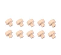 Gatuida 10Pcs Round Wooden Cabinet Handles Rubberwood Door Pulls for Wardrobes Cupboards Furniture Replacement Knobs Design