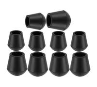 Gatuida 10pcs Rubber Tips for Folding Seat Cane, Leg Caps ID 19mm 22mm | Replacement Leg Protector Caps for Seniors, Cane Feet Pads, Anti-Slip Replacement Accessories for Walking Cane with Seat