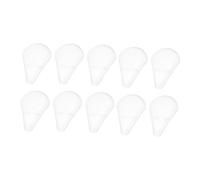 Gatuida 10pcs Sector Makeup Brush Head Covers Plastic Practical Brush Protectors for Traveling Outdoor