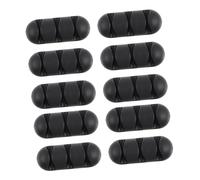 Gatuida 10PCS Self-adhesive Cable Organizer Clips Tpr Cord Holder for Desktop Wire Management Compatible with Charging USB Audio Cables Stable and Easy to Install