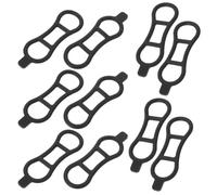 Gatuida 10pcs Silicone Bike Light Straps for Front and Rear Mounting, Waterproof Handlebar and Seat Post Fixing Bands, Universal Replacement for Road and E-bikes
