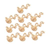 Gatuida 10pcs Snake Wrapped Caduceus Brooch Golden Nursing Shawl Pins for Doctors and Nurses Medical Symbol Jewelry Present Professional Healthcare Accessory