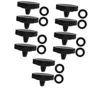 Gatuida 10pcs Soft Shutter Release Button for Camera in Black Aluminum Alloy for Photography Accessories and Button Thread Use