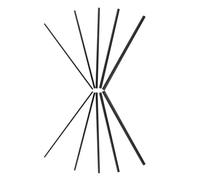 Gatuida 10pcs Solid Carbon Fiber Fishing Rod Repair Inserts Kit, 1.5mm-3.5mm Sizes with Two Each, Rod Tip Connector for Saltwater and Freshwater Fishing Pole Maintenance