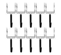 Gatuida 10pcs Stainless Steel Bathroom S-Design Hooks Multi-Purpose Clothes Hanger with Elegant S-Shape Compact and Lightweight Design for Garden Balcony