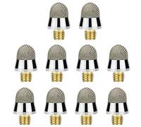Gatuida 10pcs Stylus Replacement Tips for Capacitive Pen M5 Outer Thread Silver Fiber Cloth and Aluminium Alloy Easy Assembly Noise-Free Works Smartphones and Tablets