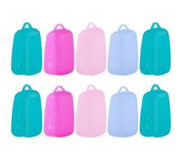 Gatuida 10pcs Toothbrush Head Cap Waterproof Protector Cover Portable Easy to Carry Premium Silicone Material for Camping and Outdoor Activities Random Color