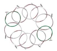 Gatuida 10pcs Universal Chinese Guzheng B-type Metal Strings Set for 6-10 Strings Replacement Guzheng for Traditional Chinese Instrument Accessories