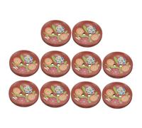 Gatuida 10Pcs Vintage Wooden Sewing Buttons DIY Craft Supplies for Clothing Decoration Coat Sweater Skirt Stable Fixing and Easy to Sew