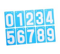 Gatuida 10pcs Waterproof Flip Scoreboard Counting Board for Sports Billiards Tennis and Football Portable Score Keeper Number Cards for Match Recording