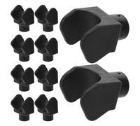 Gatuida 10pcs Wheelchair Footrest Replacement Plastic U-Shaped Rail Guide Support Block Detachable Legrest Mounting Slider for Transport Chair Secure