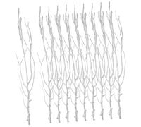 Gatuida 10Pcs White Curved Tree Branches Decorative Vase Sticks Rustic Wood Twigs for Indoor Vase Insert Floral Arrangement Home Office Party Decor