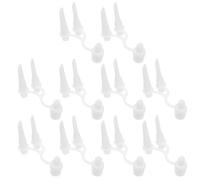 Gatuida 10pcs White Foot Pump Nozzle for Inflatable Pools, Easy to Use Plastic Foot Inflating Nozzle Suitable for Most Inflating Pumps, for Swimming Rings and Outdoor Recreation