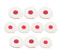 Gatuida 10pcs White Red Aim Targets Set, Triple-layer Thickened 6cm 7cm Multi-purpose Precision Shooting Practice Tools for Outdoor Training and Competitive Use