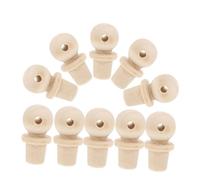 Gatuida 10pcs Wooden Gourd-Shaped Bottle Stoppers for Crafts Smooth Polished Surface Secure Fit for Mini Bottles Easy to Handle and Maintain Multifunctional Cork Caps for DIY Projects