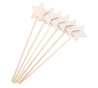 Gatuida 10pcs Wooden Star Fairy Wands DIY Craft Kit for Unfinished Princess Wand Sticks for Creative Play Safe and Craft Supplies for Birthday Parties and Imaginative Adventures