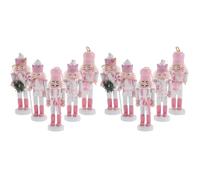 Gatuida 10pcs Xmas Nutcracker Hanging Ornaments Soldier Decorations for Christmas Tree Wall and Home Decor Holiday Party Accessories