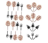 Gatuida 116pcs Miniature Mixed Model Trees for DIY Crafts Micro Landscape Scenery Decorations for Diorama Model Railway Fairy Garden Plastic with Authentic Detailing for Sand Table and