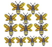 Gatuida 12 pcs Bee Wall Stickers Double Hollow Design Premium Paper Material Wall Decals for Living Decoration Decorative Bee Decals
