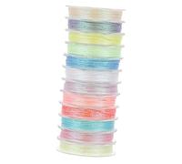 Gatuida 12 Rolls Metallic Luminous Sewing Threads Glowing Embroidery String for DIY Crafts Cross Stitching and Handcrafts Colors Each Spool