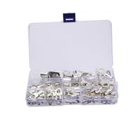 Gatuida 120pcs Bare Copper Eyelets Heavy Duty Wire Lugs Tubular Ring Terminal Connectors Battery Cable Closed Ends Sturdy Electrical Wiring Accessories for Industrial Use