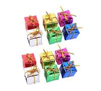 Gatuida 120Pcs Mini Christmas Hanging Box Ornaments Random Colors for Tree Decorations Party Supplies and Festive Photo Props Random Color