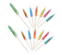 Gatuida 120pcs Tropical Cocktail Umbrellas with Mini Paper Parasols for Drinks and Cakes Drink Accessories for Hawaiian Summer Parties Outdoor Gatherings and Festive Decorations