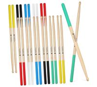 Gatuida 12Pairs Non Slip Wood Drumsticks Multi Colored Drum Accessories for Beginners and Enhanced Grip for Live Performances Vibrant Colors Great Sounds and Control