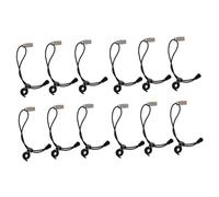 Gatuida 12pcs Adjustable Nylon Background Plate Clips Windproof Photography Clamps with Elastic Grip for Studio Backdrop Support and Photo Shoot Accessories Random Color