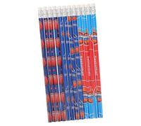 Gatuida 12pcs Basketball Theme Long Wood Pencils with Erasers Smooth Writing and Easy Erase Ergonomic Design for Students Bright Solid Colors Practical School Supplies for Note Taking and