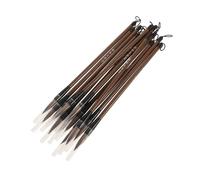 Gatuida 12pcs Chinese Calligraphy Brush Set Painting Supplies for Beginners Japanese Watercolor Brushes for Regular Running Semicursive Script for Art Enthusiasts and Cultural
