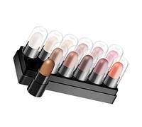 Gatuida 12pcs Colorful Eyeshadow Stick Pens Lying Silkworm Eye Makeup Pencils for Teenagers Shimmer Effect Easy to Blend Convenient Storage Box