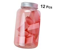 Gatuida 12Pcs Coral Orange Sector Shaped Makeup Sponge Puff for Women Hydrophilic Wet Dry Cosmetic Blender for Foundation Concealer Blush Highlighting Breathable Soft Face Makeup Tool