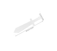 Gatuida 12pcs DIY Graffiti Swords for Pretend Play Halloween Party Accessories Boys Role Play Knight Pirate Costume Props
