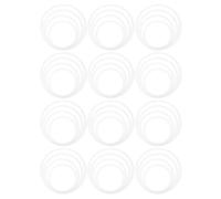 Gatuida 12pcs Drum Mute Rings Sound Control Dampeners for Drummers Practice White for Home Drumming Sessions