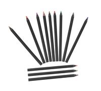 Gatuida 12pcs Ergonomic Color Pencils Set for School Students Smooth Soft Core Vibrant Bright Colors Comfortable Grip Drawing and Coloring Supplies