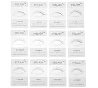Gatuida 12pcs Eyelash Trial Card: Lash Exhibit Board - Eyelashes Try On Effect Display Card - Lash Trial Holder Tool - False Try On Supply for Makeup Salon