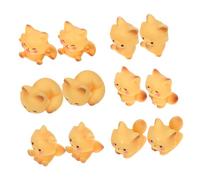 Gatuida 12pcs Fox Figurines Cake Topper Figurines with Intricate Details and Fade Resistant Material Realistic Fairy Garden Fox Ornaments for Wedding Table Decor and Shower Favors