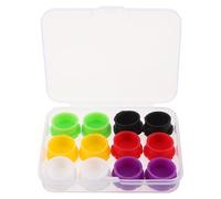 Gatuida 12pcs Glass Vial Protective Caps - Reusable Leakproof Silicone Lid Covers For Essential Oil Storage Potion Juice Ginger 3ml Lab Sample Bottle Stopper