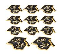 Gatuida 12pcs Graduation Cap Lapel Pin Brooch Graduation Season Brooches for Teachers Students Jewelry Pin for Bags Hats Jackets