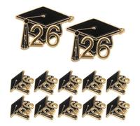 Gatuida 12pcs Graduation Cap Lapel Pin - Graduation Brooch Pin - 2026 Grad Cap Badges for Teachers Students - End of School Brooch Jewelry - Grad Party Favor for Bags Hats Jackets