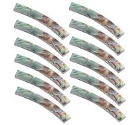 Gatuida 12pcs Guitar Sound Hole Rosette Decal Inlay Sticker 4mm Abalone Shell Acoustic Guitar Decoration Set for Classic Soundhole Enhancer